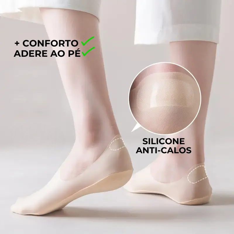 Meias Invisíveis Ortopédicas StepConfort© – SOMENTE HOJE COMPRE 3 LEVE 5