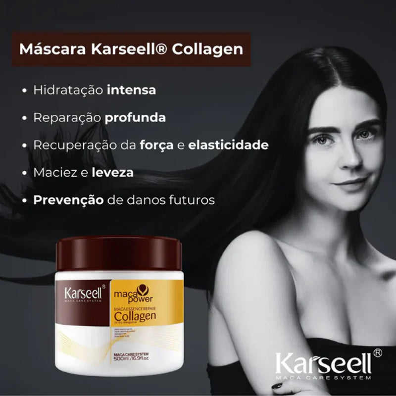 Karseel© Máscara para Cabelo - O Segredo dos Profissionais - Máscara Original